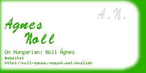 agnes noll business card